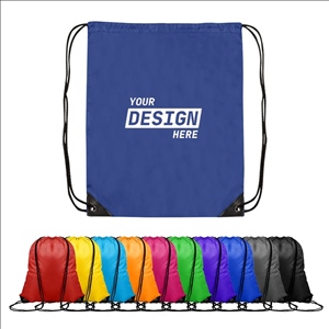Custom Waterproof Gym Polyester Drawstring Backpack